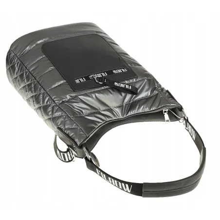 Torebka Damska Worek Listonoszka na Ramę Listonoszka Miejska GD631 Szara