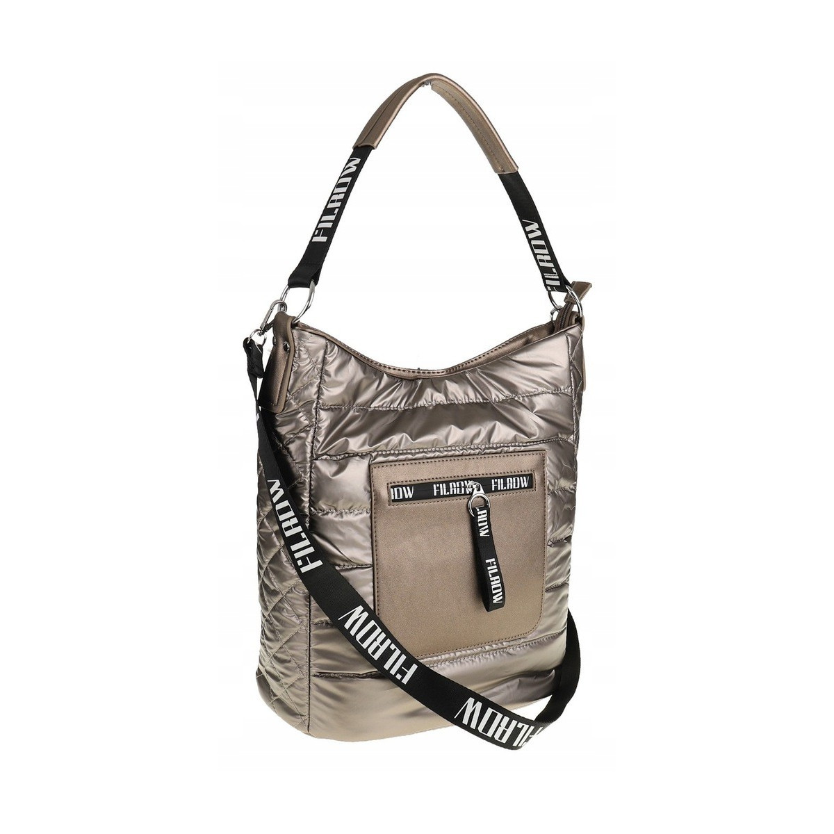 Torebka Damska Worek Listonoszka na Ramę Listonoszka Miejska GD631 Złota