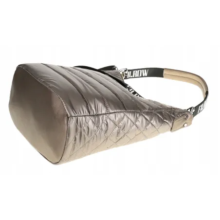 Torebka Damska Worek Listonoszka na Ramę Listonoszka Miejska GD631 Złota