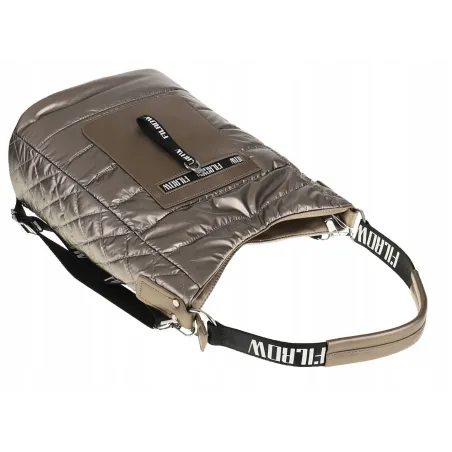 Torebka Damska Worek Listonoszka na Ramę Listonoszka Miejska GD631 Złota