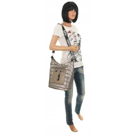 Torebka Damska Worek Listonoszka na Ramę Listonoszka Miejska GD631 Złota