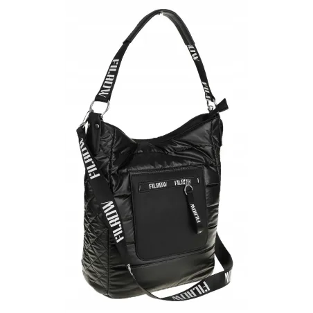 Torebka Damska Worek Listonoszka na Ramę Listonoszka Miejska GD631 Czarna