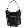 Torebka Damska Worek Listonoszka na Ramę Listonoszka Miejska GD631 Czarna