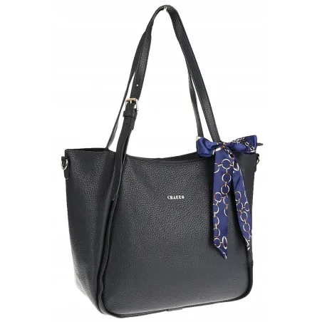 CHARRO Włoska Marka Torebka Damska Worek Listonoszka na Ramię CH1362551 Navy
