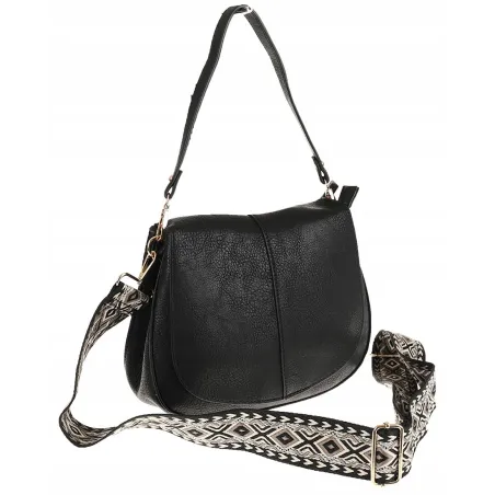 CHARRO Włoska Marka Torebka Damska Kuferek Listonoszka na Ramię 23026 Black