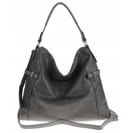 Dudlin Włoska Marka Torebka Worek Listonoszka na Ramię Shopper 8040410 Grey