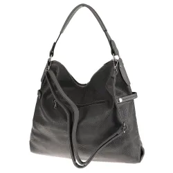 Dudlin Włoska Marka Torebka Worek Listonoszka na Ramię Shopper 8040410 Grey