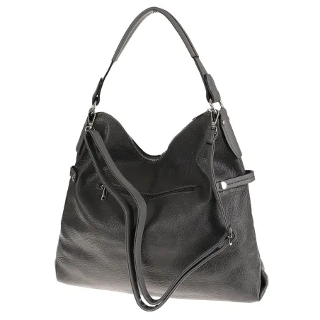 Dudlin Włoska Marka Torebka Worek Listonoszka na Ramię Shopper 8040410 Grey