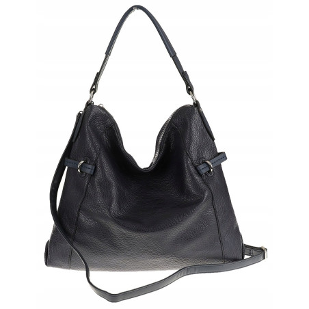 Dudlin Włoska Marka Torebka Worek Listonoszka na Ramię Shopper 8040410 Blue