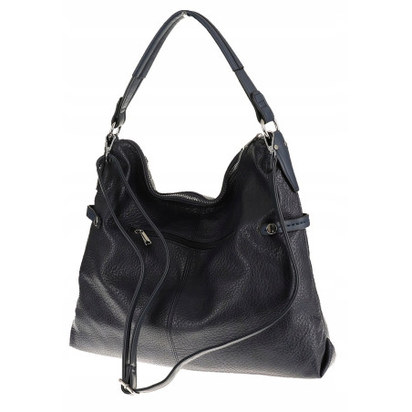 Dudlin Włoska Marka Torebka Worek Listonoszka na Ramię Shopper 8040410 Blue