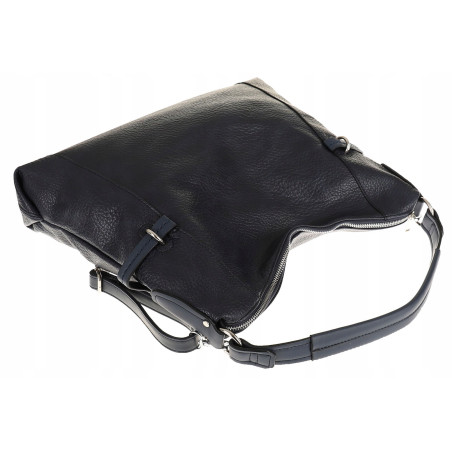 Dudlin Włoska Marka Torebka Worek Listonoszka na Ramię Shopper 8040410 Blue