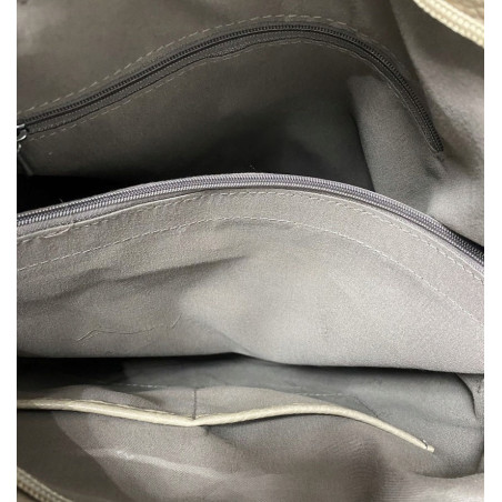 Dudlin Włoska Marka Torebka Worek Listonoszka na Ramię Shopper 8040410 Blue