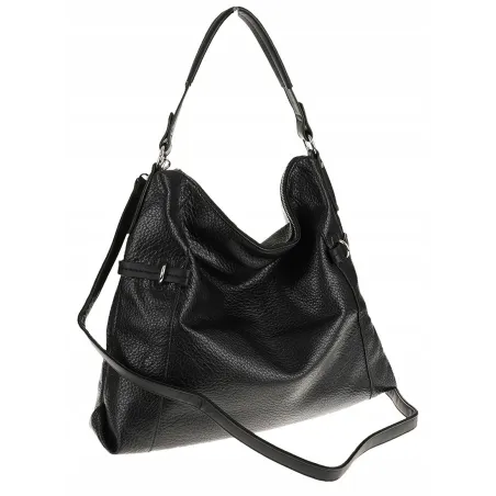 Dudlin Włoska Marka Torebka Worek Listonoszka na Ramię Shopper 8040410 Black