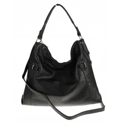 Dudlin Włoska Marka Torebka Worek Listonoszka na Ramię Shopper 8040410 Black