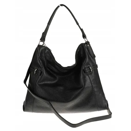 Dudlin Włoska Marka Torebka Worek Listonoszka na Ramię Shopper 8040410 Black