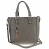 Torebka Damska Modna Teczka Miejska Shoper Listonoszka na Ramię H063 Szara