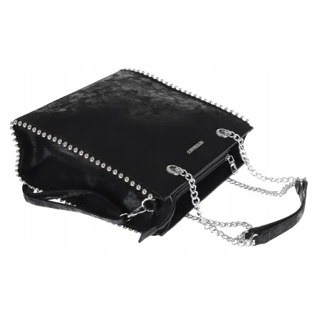 Torebka Damska Kuferek Listonoszka Miejska Shoper na Ramię d52811 Black