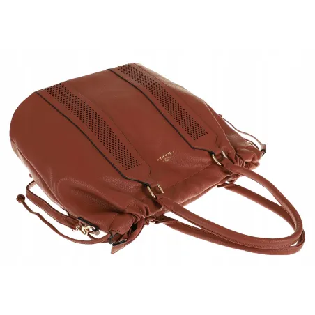 CHARRO Włoska Marka Torebka Damska Worek Listonoszka Shopper CH667810 Brown