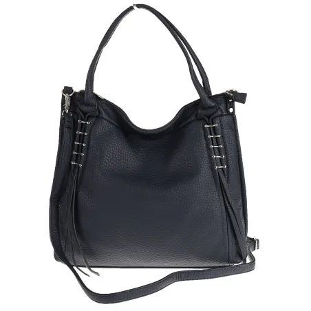 Micussi Włoska Marka Torebka Damska Shoper Worek Listonoszka 8040396 Blue