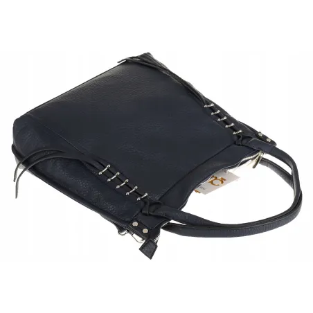 Micussi Włoska Marka Torebka Damska Shoper Worek Listonoszka 8040396 Blue