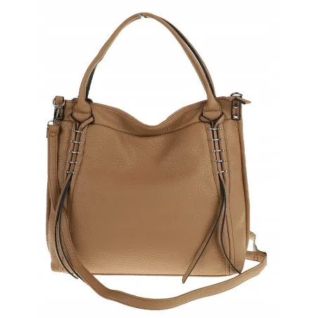 Micussi Włoska Marka Torebka Damska Shoper Worek Listonoszka 8040396 Taupe