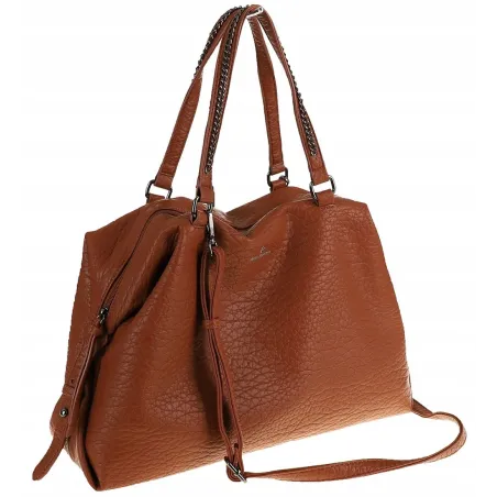 Regina Schrecker Włoska Marka Torebka Kuferek Listonoszka Shopper RS4417 Brown