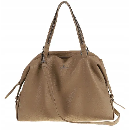 Regina Schrecker Włoska Marka Torebka Kuferek Listonoszka Shopper RS4417 Taupe