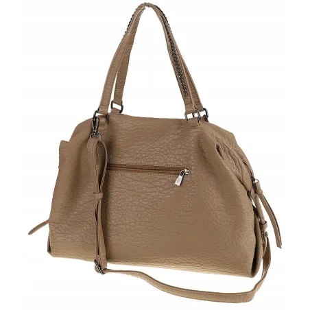 Regina Schrecker Włoska Marka Torebka Kuferek Listonoszka Shopper RS4417 Taupe
