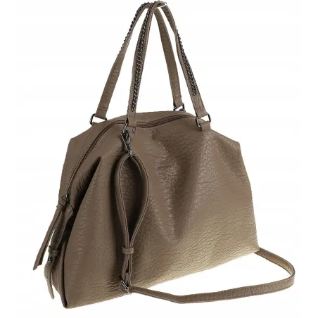 Regina Schrecker Włoska Marka Torebka Kuferek Listonoszka Shopper RS4417 Grey