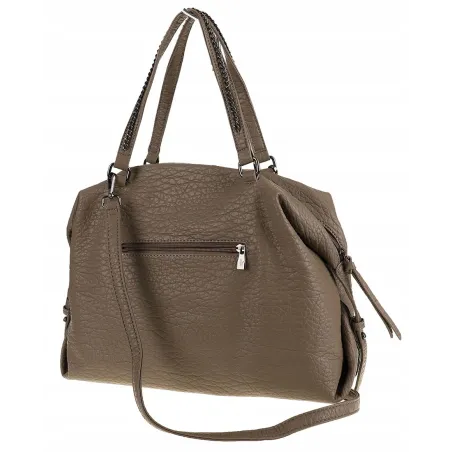 Regina Schrecker Włoska Marka Torebka Kuferek Listonoszka Shopper RS4417 Grey