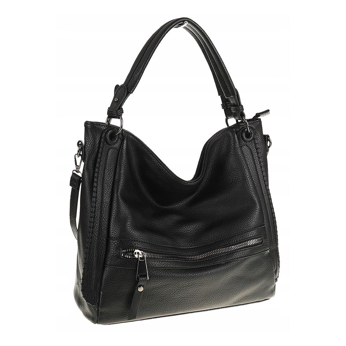 The Grace bags Torebka Listonoszka Worek na Ramię LH2321 Black