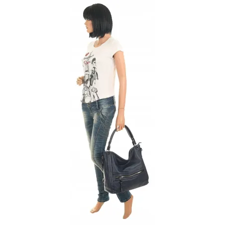 The Grace bags Torebka Listonoszka Worek na Ramię LH2321 Blue