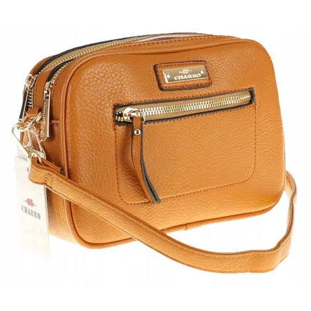 CHARRO Włoska Marka Torebka Damska Kuferek Listonoszka CH96689 Yellow