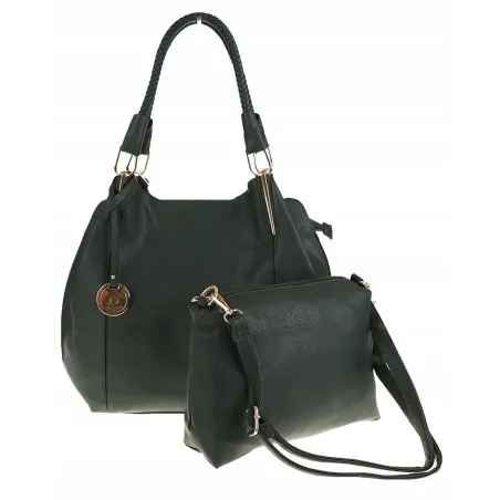 JGL Just Glamour Włoska Marka Torebka Damska kuferek listonoszka SXTT8362 Zielona