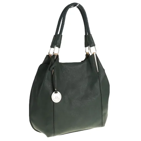 JGL Just Glamour Włoska Marka Torebka Damska kuferek listonoszka SXTT8362 Zielona