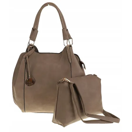 JGL Just Glamour Torebka Damska kuferek Torba listonoszka SXTT8362 Beżowa