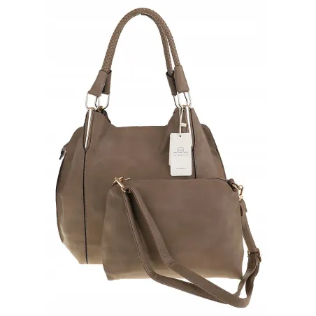 JGL Just Glamour Torebka Damska kuferek Torba listonoszka SXTT8362 Beżowa