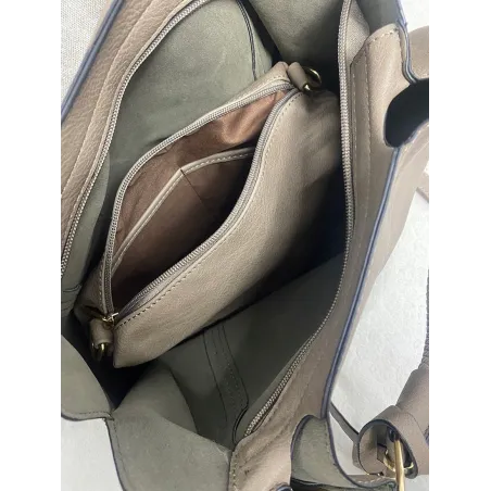 JGL Just Glamour Torebka Damska kuferek Torba listonoszka SXTT8362 Beżowa