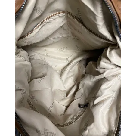 VALENTINI Gino Włoska Marka  Torebka Damska kuferek listonoszka 8040414 Grey