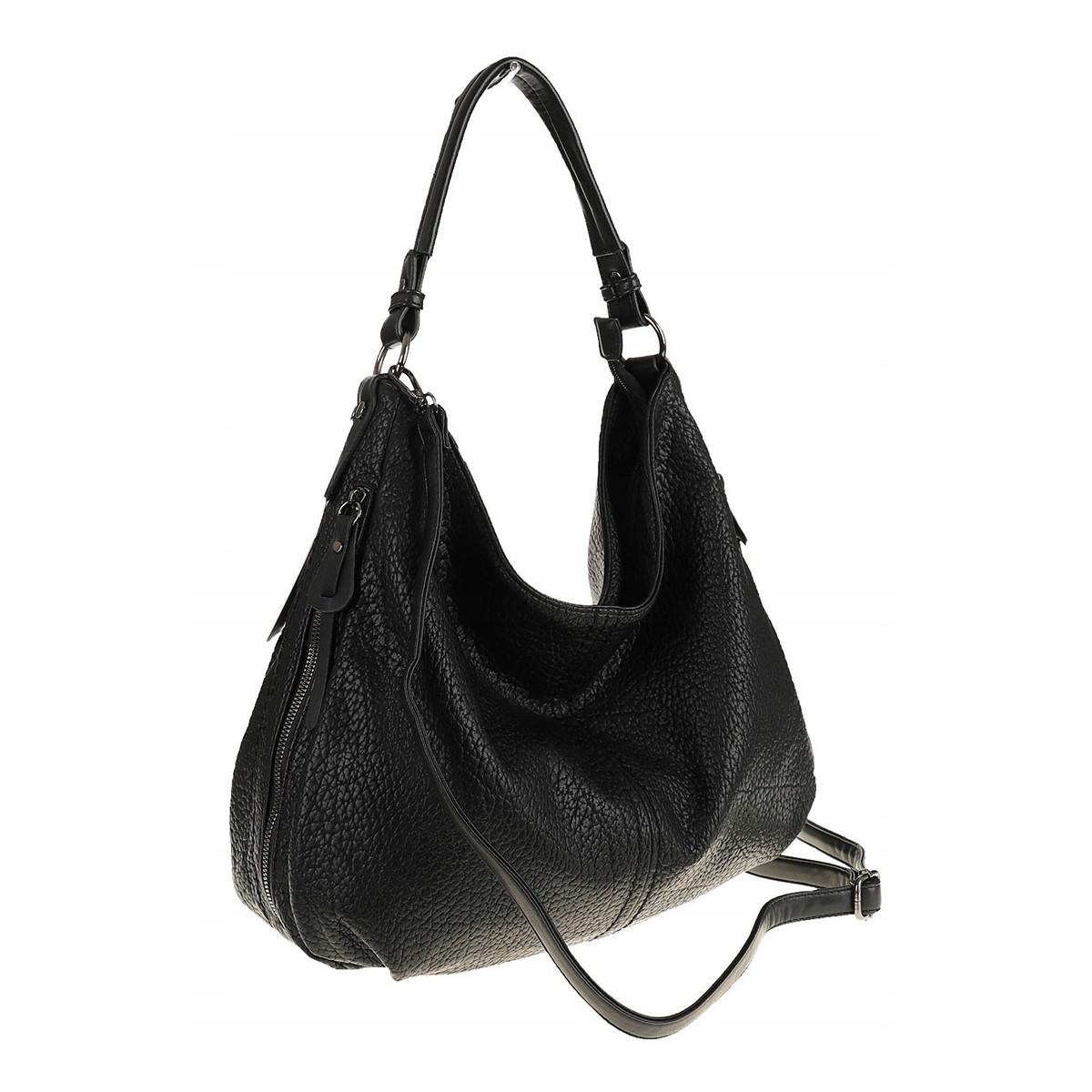 The Grace bags Torebka Listonoszka Worek na Ramię LH2555 Czarna