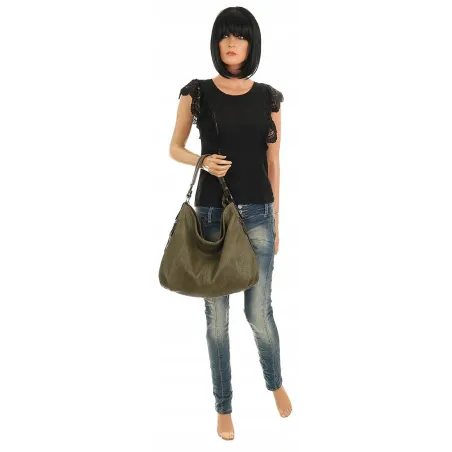 The Grace bags Torebka Listonoszka Worek na Ramię LH2555 Green