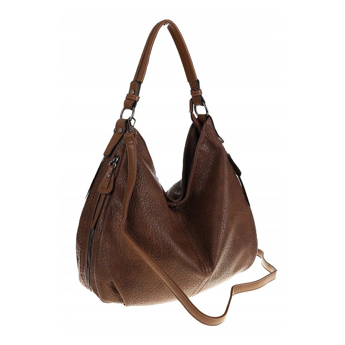 The Grace bags Torebka Listonoszka Worek na Ramię LH2555 Brown