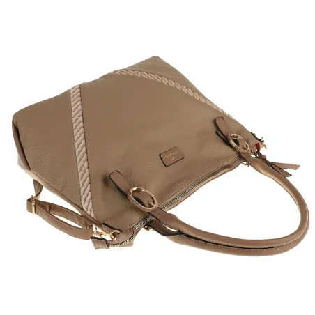 CHARRO Włoska Marka  Torebka Damska Listonoszka Modna Worek Shopper CH667853 Khaki