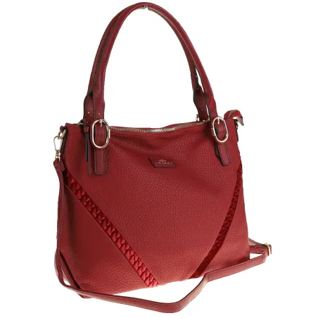 CHARRO Włoska Marka Torebka Damska Listonoszka Modna Worek Shopper CH667853 Red