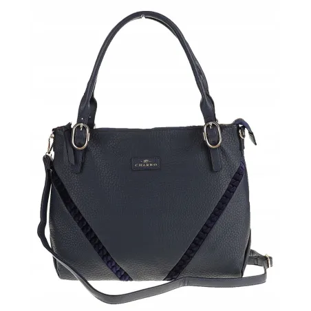 CHARRO Włoska Marka Torebka Damska Listonoszka Modna Worek Shopper CH667853 Blue