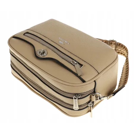 CHARRO Włoska Marka Torebka Damska Listonoszka Modna CH245047 Khaki