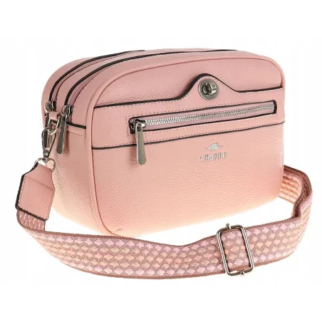 CHARRO Włoska Torebka Damska Listonoszka Modna CH245047 Pink