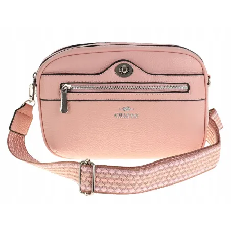 CHARRO Włoska Torebka Damska Listonoszka Modna CH245047 Pink