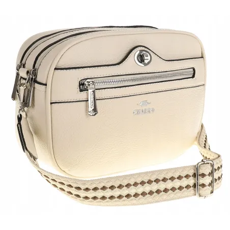 CHARRO Włoska Marka  Torebka Damska Listonoszka Modna CH245047 Off White
