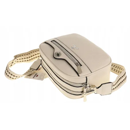 CHARRO Włoska Marka  Torebka Damska Listonoszka Modna CH245047 Off White